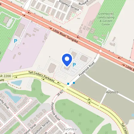 Map showing the location of Xcel / Pearson VUE Testing Center in Washington DC