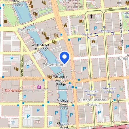 Map showing the location of Pearson Professional Center in Milwaukee
