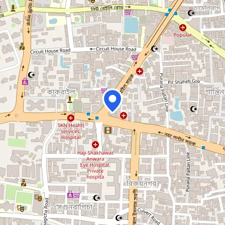 Map showing the location of GCC Prometric in Dhaka