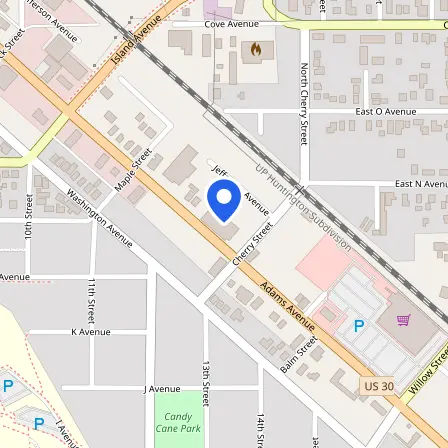 Map showing the location of Prometric Test Center in La Grande