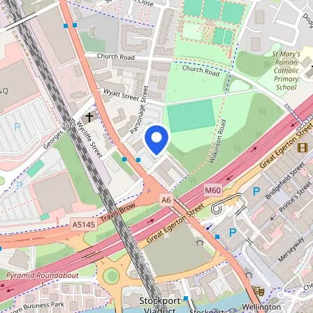 Map showing the location of Pearson Centre in Greater Manchester