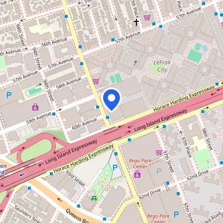 Map showing the location of Prometric Test Center in New York