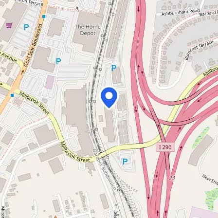 Map showing the location of Prometric Test Center in Worcester