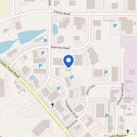 Map showing the location of Prometric in Hiawatha