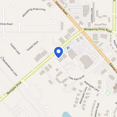 Map showing the location of Pearson Professional Centers-Albany GA in Albany