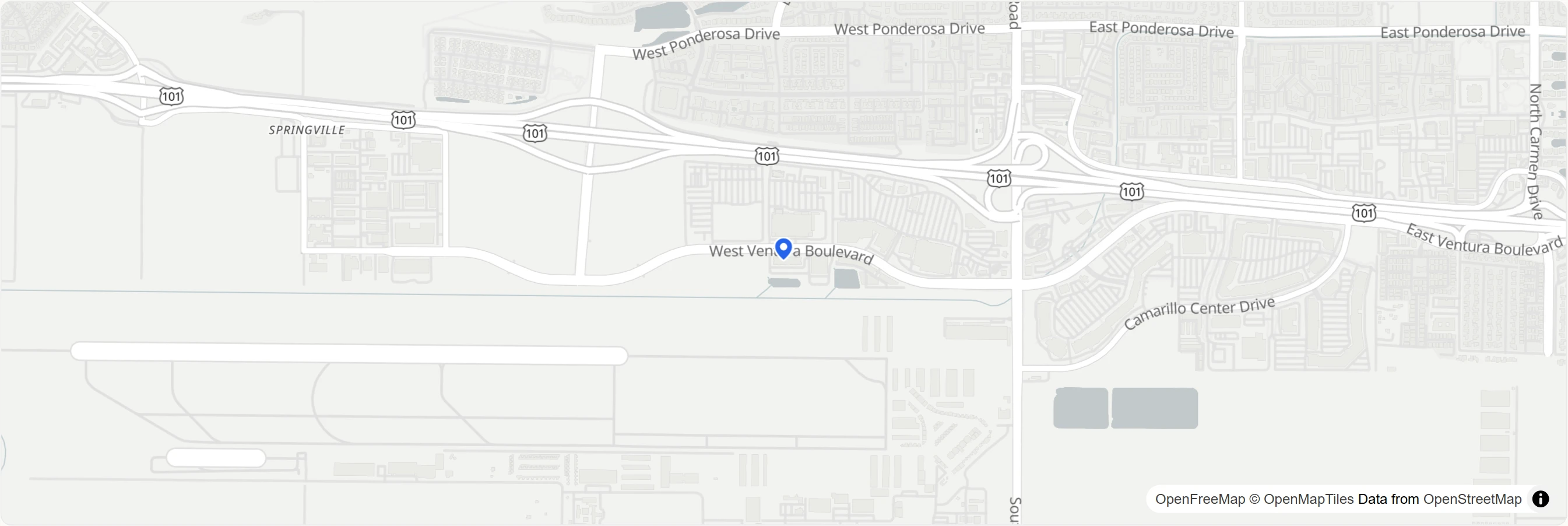 Map showing test center locations. Click to interact.