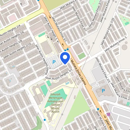 Map showing the location of IDP Education Johor Bahru in Johor Bahru