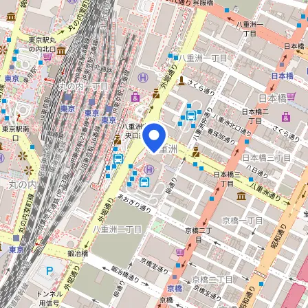 Map showing the location of Eiken IELTS Test Centre in Chuo
