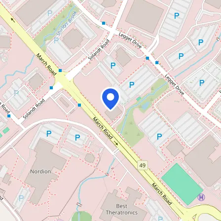 Map showing the location of Prometric Test Centre in Ottawa