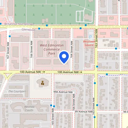 Map showing the location of A&D Tutoring Services (IELTS Test Centre) in Edmonton
