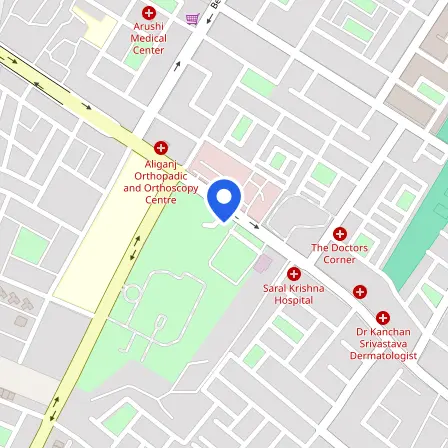 Map showing the location of IELTS Test Centre Lucknow in Lucknow