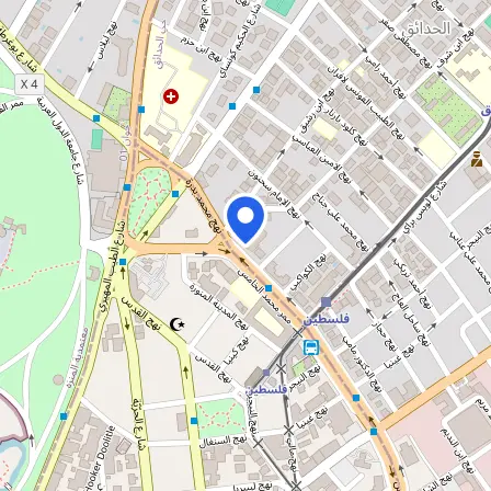 Map showing the location of British Council in Tunis