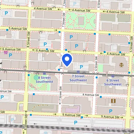 Map showing the location of IELTS Calgary Test Centre - CES Exams Calgary in Calgary