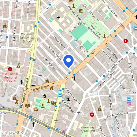 Map showing the location of IDP IELTS Manila - España in Manila