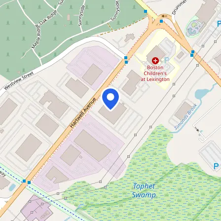 Map showing the location of Pearson Professional Center - Lexington in Lexington