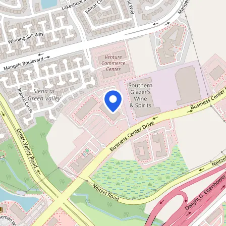 Map showing the location of Pearson Professional Center in Fairfield