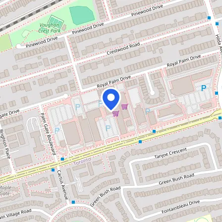 Map showing the location of BITTS Toronto IELTS Test Centre in Toronto