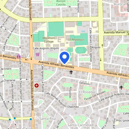 Map showing the location of British Council IELTS Perú in Lima