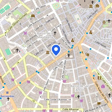 Map showing the location of Exams Granada in Granada