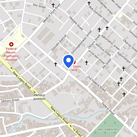 Map showing the location of MOD IELTS Test Centre Benin in Uselu