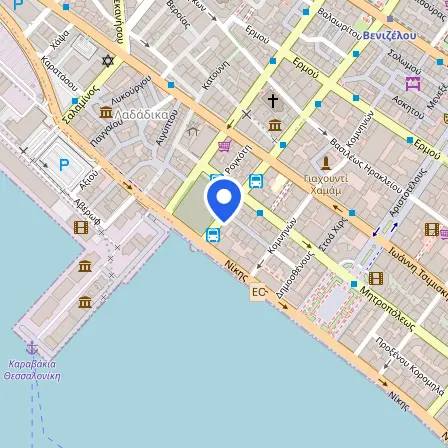 Map showing the location of Prometric in Thessaloniki