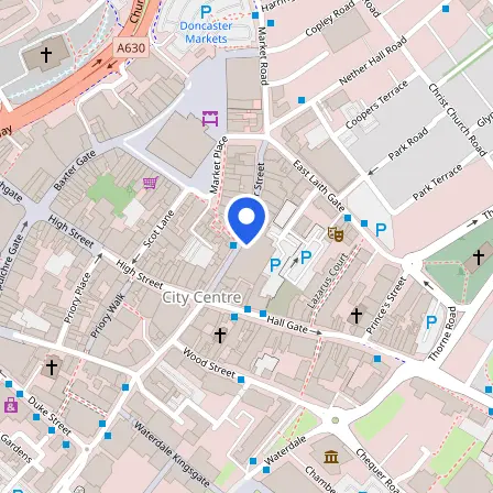 Map showing the location of Pearson Professional Centre - Doncaster in Doncaster