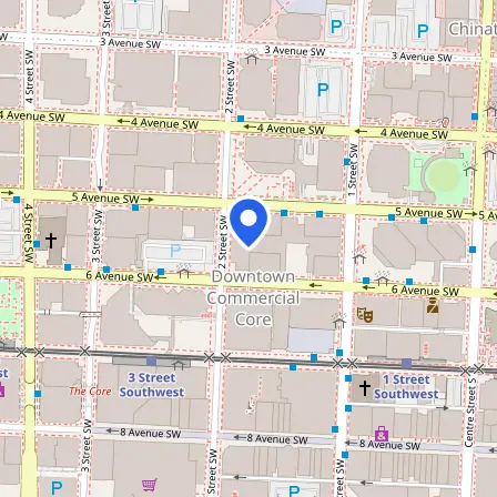 Map showing the location of Pearson Profesional Centres-Calgary (Downtown) GMAT in Calgary