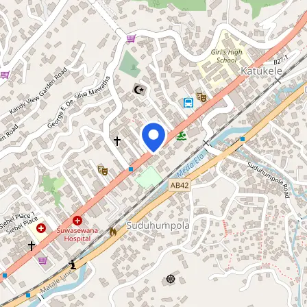 Map showing the location of IDP IELTS Test Center - Kandy in Kandy