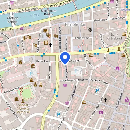 Map showing the location of IELTS Dublin in Dublin
