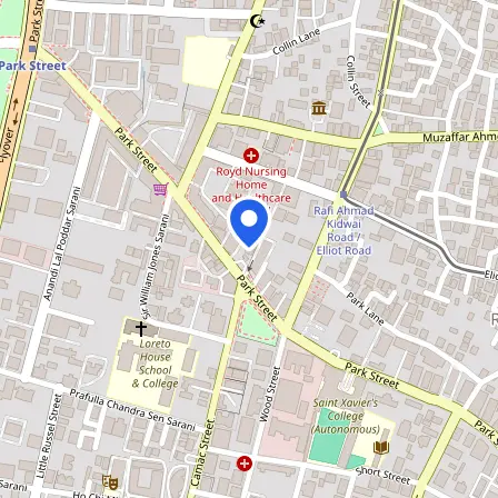Map showing the location of IELTS Test Centre Kolkata in Kolkata