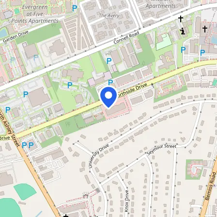 Map showing the location of Prometric Test Center in Valdosta