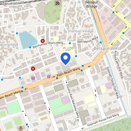 Map showing the location of IELTS Test Centre Navi Mumbai in Mumbai