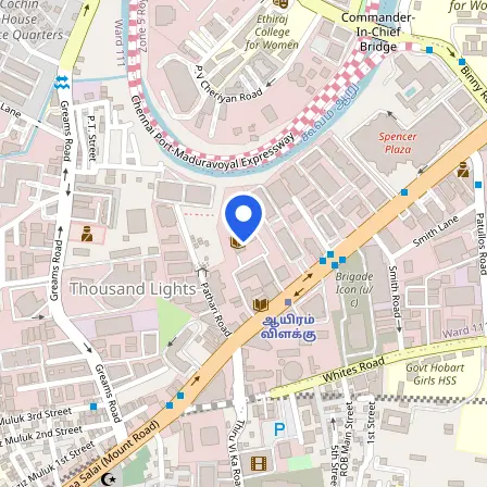 Map showing the location of British Council in Chennai