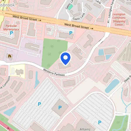 Map showing the location of Pearson Professional Center in Richmond