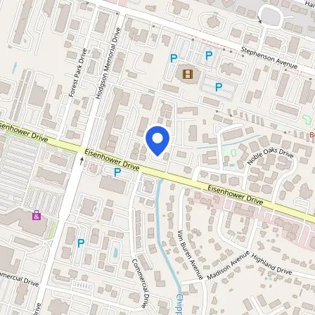 Map showing the location of Prometric Test Center in Savannah