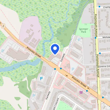 Map showing the location of IELTS AOLCC - IELTS Test Centre Kingston in Kingston