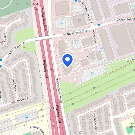 Map showing the location of IDP IELTS Testing Venue in Toronto