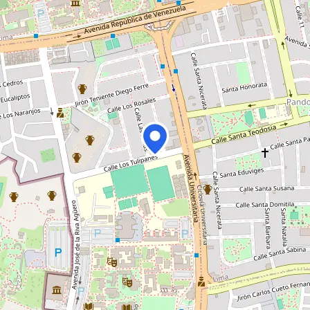 Map showing the location of British Council IELTS Perú in Lima