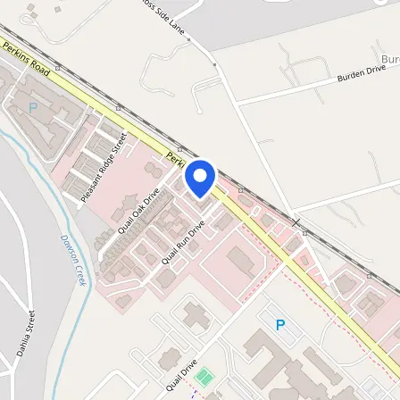 Map showing the location of Psi testing center in Baton Rouge