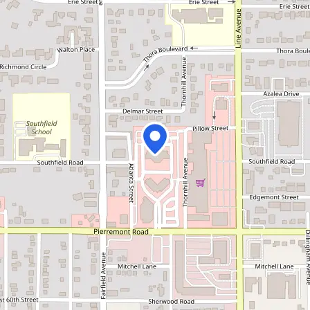Map showing the location of Psi in Shreveport