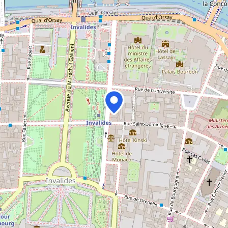 Map showing the location of British Council in Paris