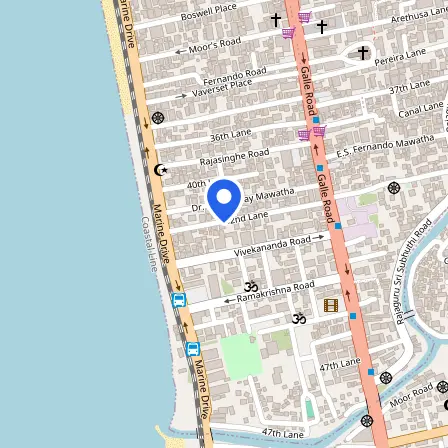 Map showing the location of Pearson Vue Authorized Test Center in Colombo