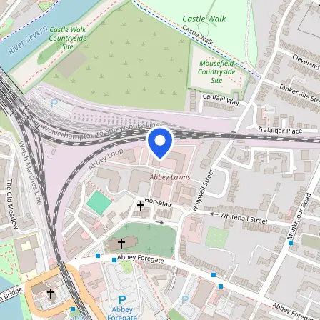Map showing the location of Pearson Professional Centre in Shrewsbury