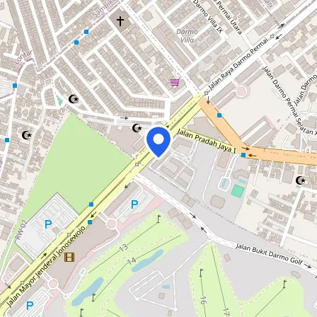 Map showing the location of IDP Education Surabaya in Surabaya