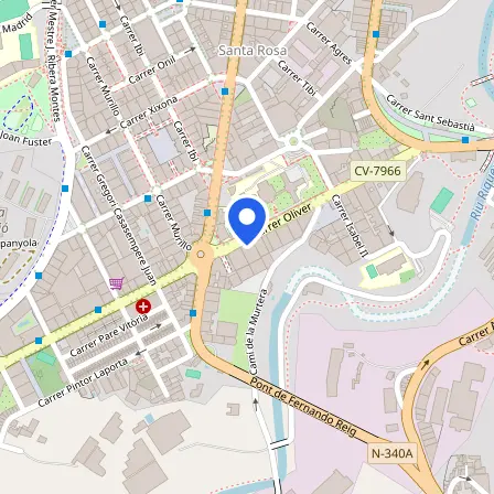 Map showing the location of Exams Levante in Alcoy