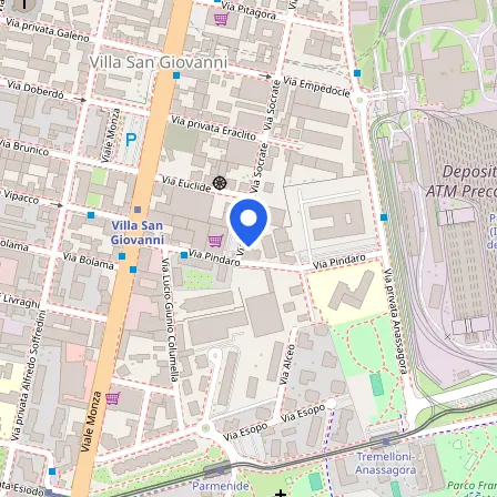 Map showing the location of RTS Testing & Language Services, Srl. in Milan