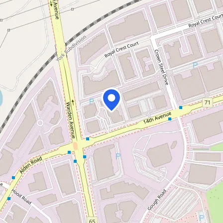 Map showing the location of IDP Education - IELTS Testing Venue-Markham in Markham