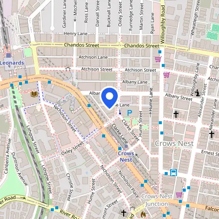 Map showing the location of Prometric Test Center in Sydney