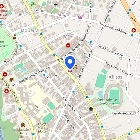 Map showing the location of Prometric Test Center in Recife