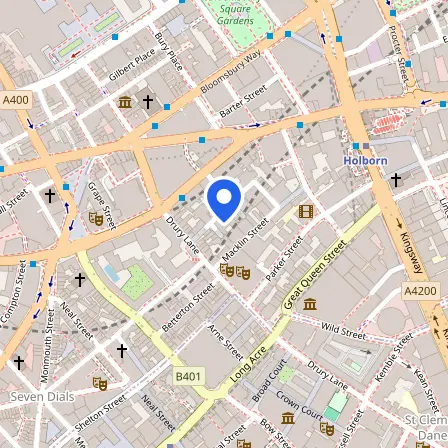 Map showing the location of International House London in London